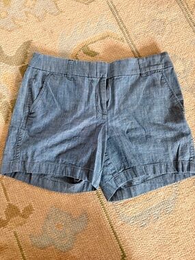 NWOT J. Crew Light Blue Chambray Shorts